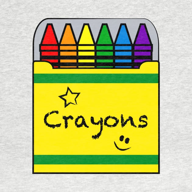 Colorful Crayons by PenguinCornerStore